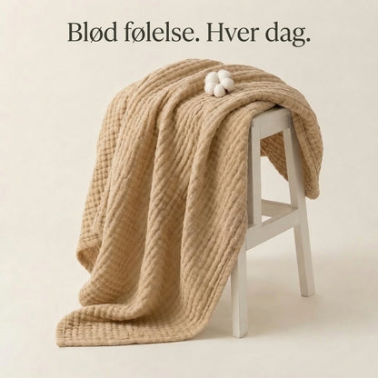 ComfyEco - Premium Musselintæppe